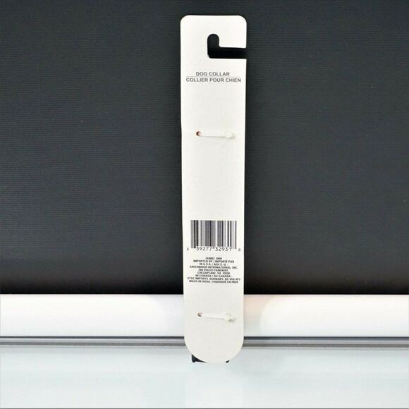 Dog Collar Reflective Size M Orange and Red Stripe 1 Unit - Picture 2 of 5